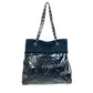 CHANEL Shoulder Tote Bag, Chain Shoulder Bag, Enamel, Women's, Black