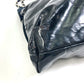 CHANEL Shoulder Tote Bag, Chain Shoulder Bag, Enamel, Women's, Black