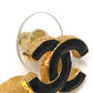 CHANEL L23 ココマーク フラワー ジュエリー アクセサリー 耳飾り ピアス メタル レディース ピンク×ブラック ゴールド