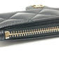 CHANEL AP2570 ココマーク マトラッセ クラシック ジップ カードケース コインケース 財布 ウォレット 小銭入れ コインケース キャビアスキン レディース ブラック