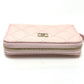 CHANEL AP0216 Matelasse Classic Zip Coin Purse, Caviar Leather, Women's, Pink
