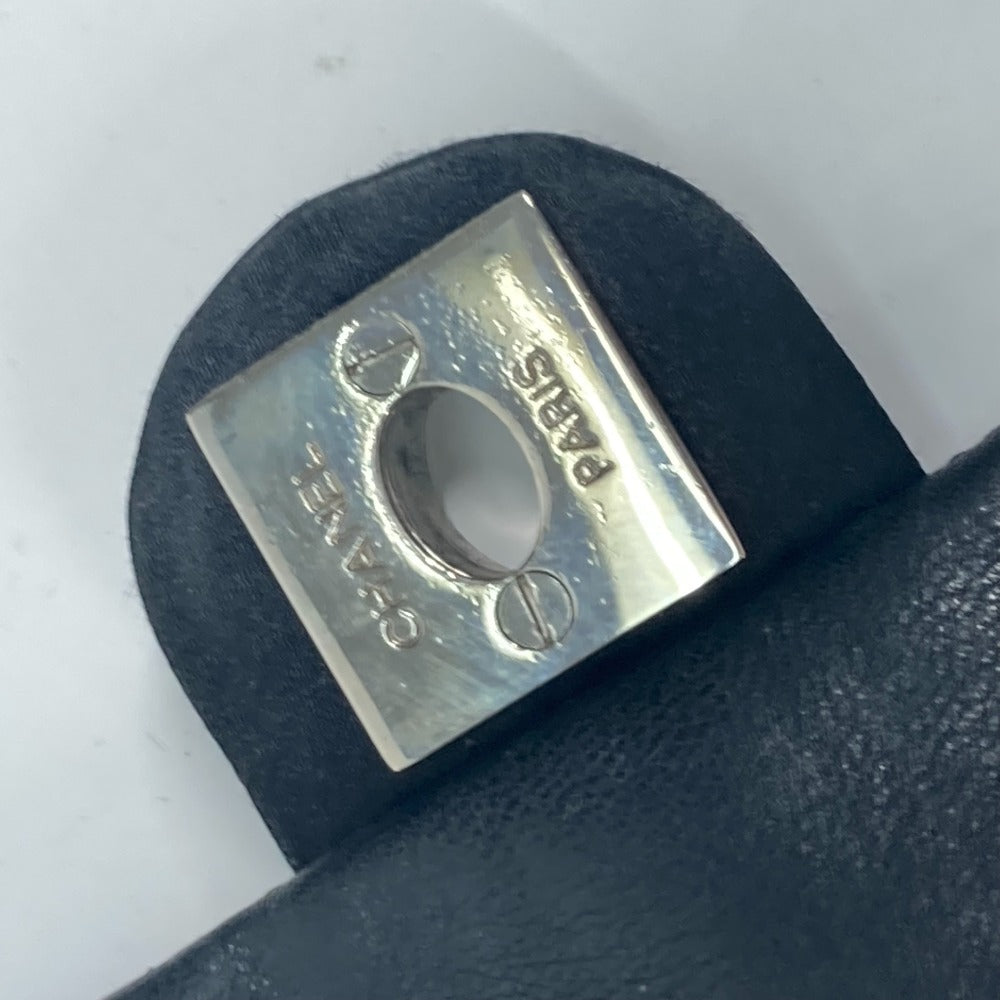 CHANEL カバン ポシェット リップ 口紅 ミラー 鏡 CC ココマーク チェーンバッグ 斜め掛け ショルダーバッグ サテン レディース ブラック