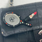 CHANEL カバン ポシェット リップ 口紅 ミラー 鏡 CC ココマーク チェーンバッグ 斜め掛け ショルダーバッグ サテン レディース ブラック