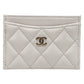 CHANEL AP0213 ココマーク クラシック ゴールド金具 キャビアスキン 小物 カードケース キャビアスキン レディース ホワイト
