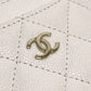 CHANEL AP0213 ココマーク クラシック ゴールド金具 キャビアスキン 小物 カードケース キャビアスキン レディース ホワイト