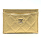 CHANEL AP0213 ココマーク クラシック マトラッセ キャビアスキン 小物 カードケース キャビアスキン レディース ゴールド