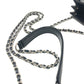 CHANEL Coco Mark Pouch Chain Shoulder Bag Enamel Women's Black