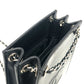 CHANEL Coco Mark Pouch Chain Shoulder Bag Enamel Women's Black