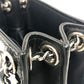 CHANEL Coco Mark Pouch Chain Shoulder Bag Enamel Women's Black