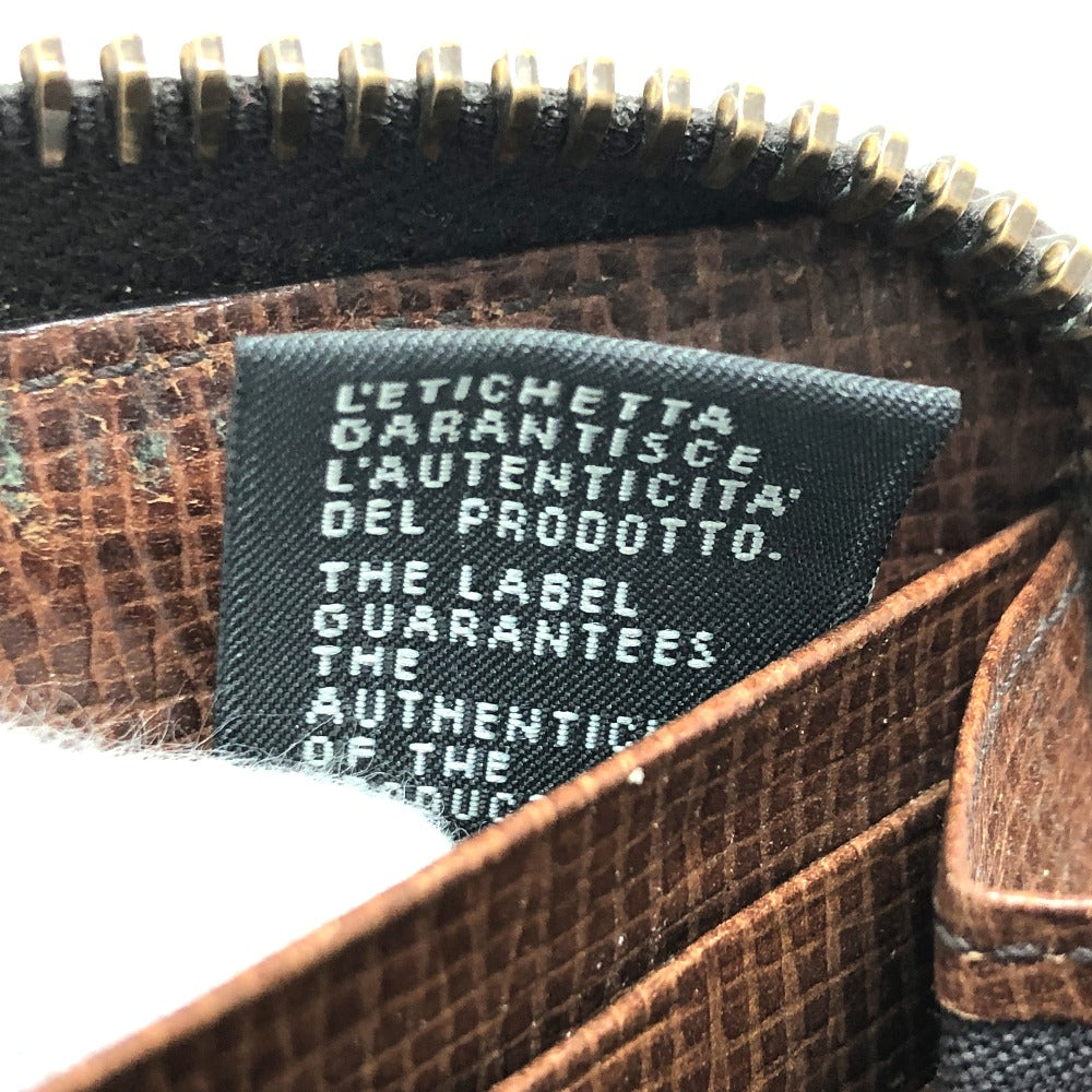 FENDI 7M0174 ロングウォレット ズッカ ラウンドファスナー長財布 長財布 PVC/レザー メンズ ブラウン
