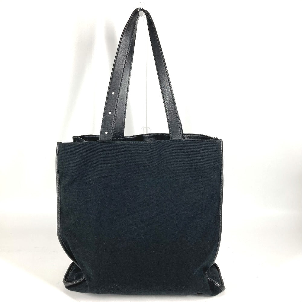 FENDI 7VA435 縦型 ショルダーバッグ 肩掛け ロゴ FF カバン トートバッグ キャンバス/レザー ユニセックス ブラック - brandshop-reference