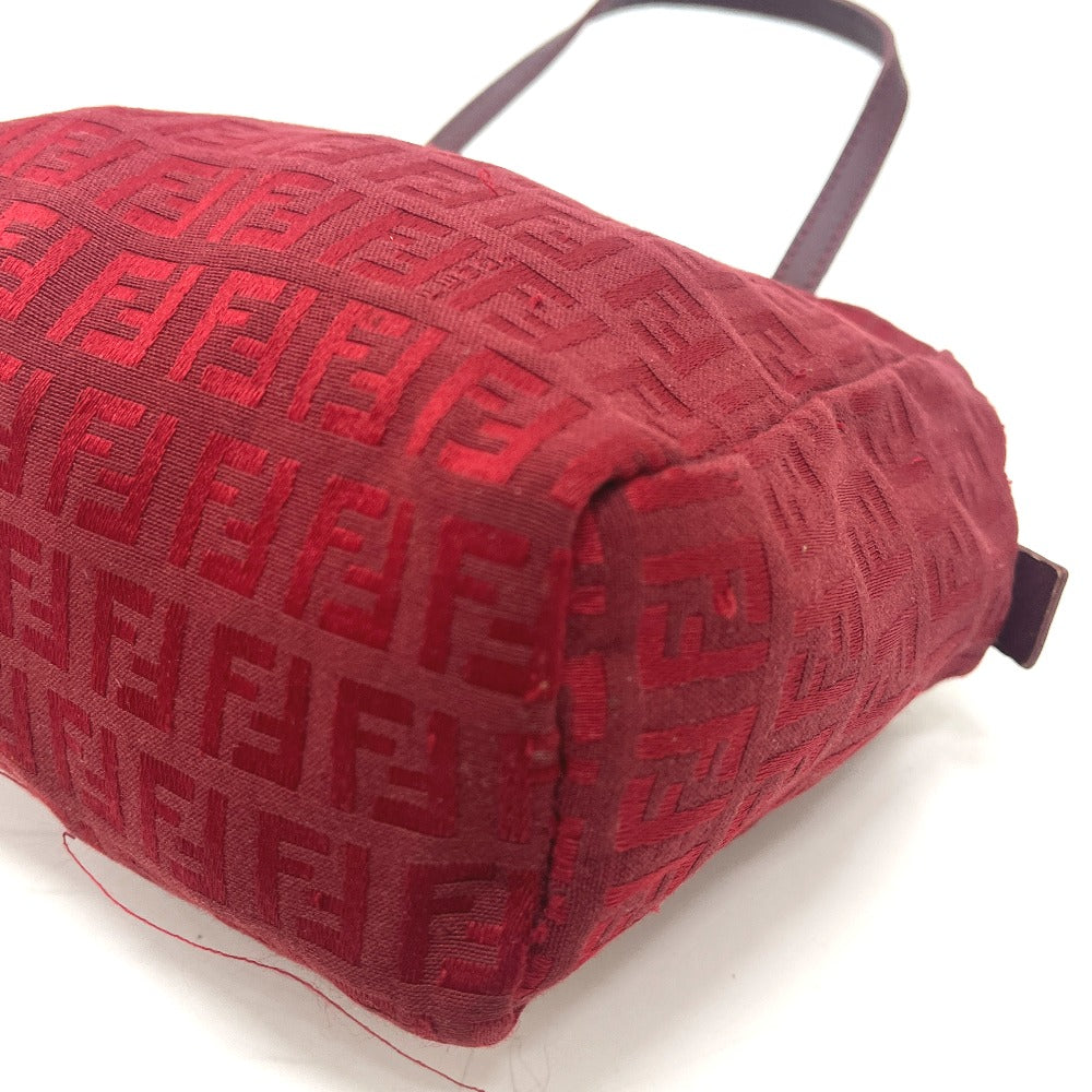 FENDI ズッカ柄 ミニバッグ カバン ロゴ ビンテージ ハンドバッグ キャンバス レディース レッド