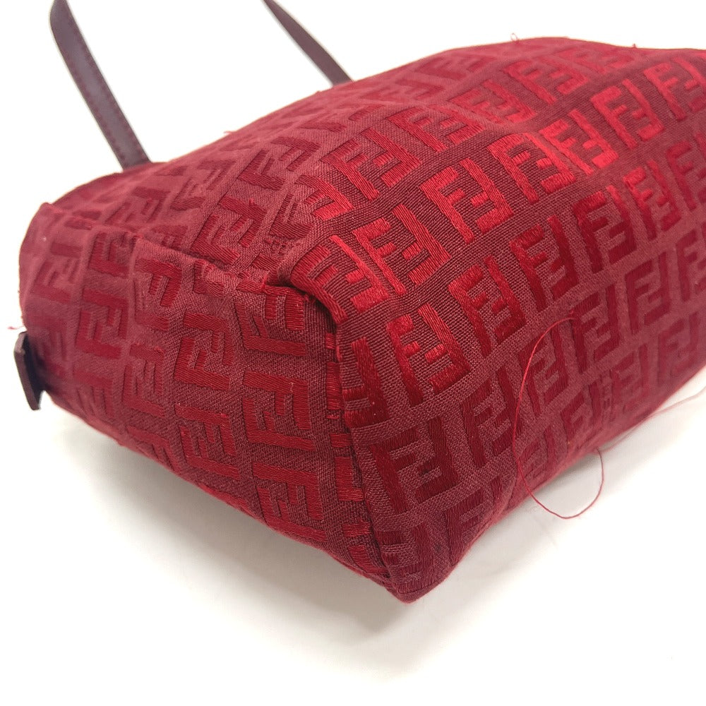 FENDI ズッカ柄 ミニバッグ カバン ロゴ ビンテージ ハンドバッグ キャンバス レディース レッド