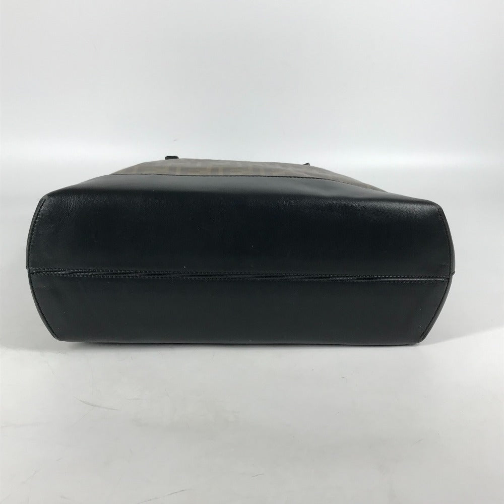 FENDI 8BH348 ズッカ カバン ショルダーバッグ 肩掛け トートバッグ PVC メンズ ブラウン