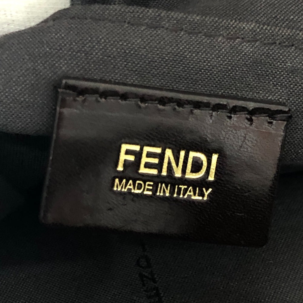 FENDI 7VA196 ズッカ柄 トートバック カバン ハンドバック トートバッグ PVC レディース ブラウン