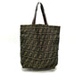 FENDI ZUCCA Pattern Foldable Bag Eco Bag Tote Bag Leather/Canvas Women's Brown