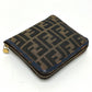 FENDI ZUCCA Pattern Foldable Bag Eco Bag Tote Bag Leather/Canvas Women's Brown