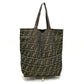 FENDI ZUCCA Pattern Foldable Bag Eco Bag Tote Bag Leather/Canvas Women's Brown