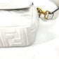 FENDI 8BR600 ズッカ マンマバケット 肩掛け 2WAYバッグ カバン ショルダーバッグ レザー レディース ホワイト