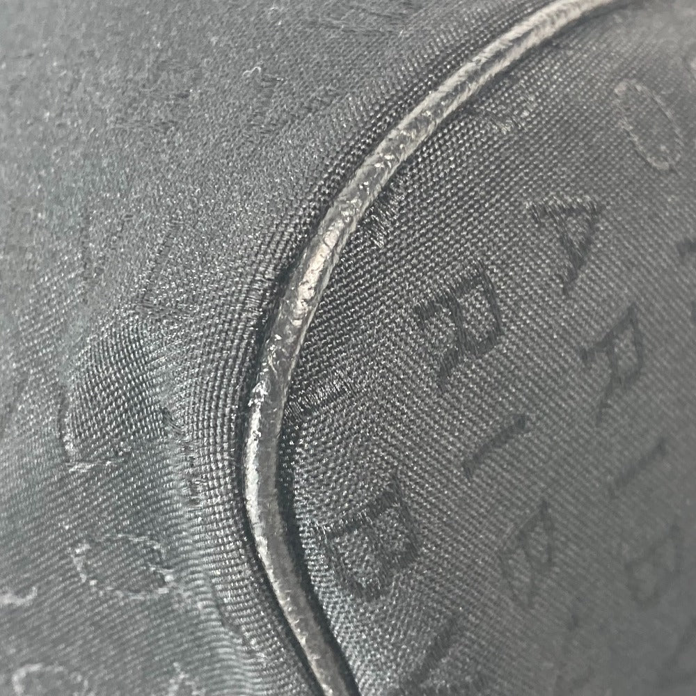 BVLGARI ロゴマニア ミニボストンバッグ カバン ハンドバッグ キャンバス/レザー レディース ブラック - brandshop-reference