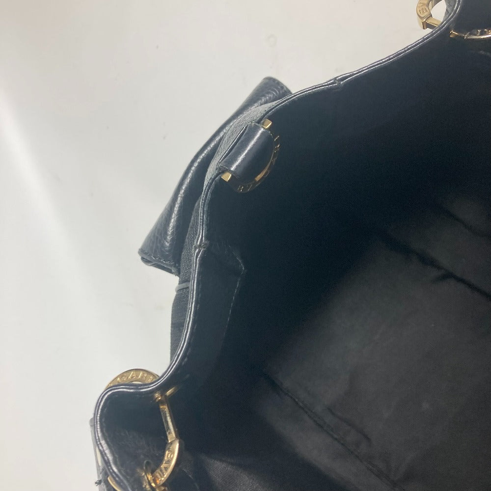 BVLGARI ブルガリブルガリ ロゴマニア カバン 肩掛け ショルダーバッグ トートバッグ キャンバス/レザー レディース ブラック - brandshop-reference