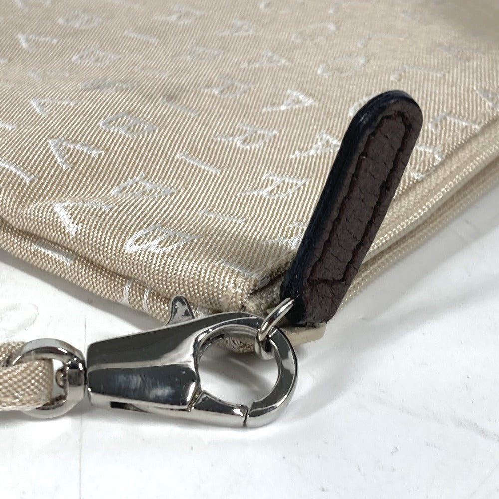 BVLGARI カバン 肩掛け ショルダーバッグ ロゴマニア ポーチ付き トートバッグ キャンバス/レザー レディース ベージュ