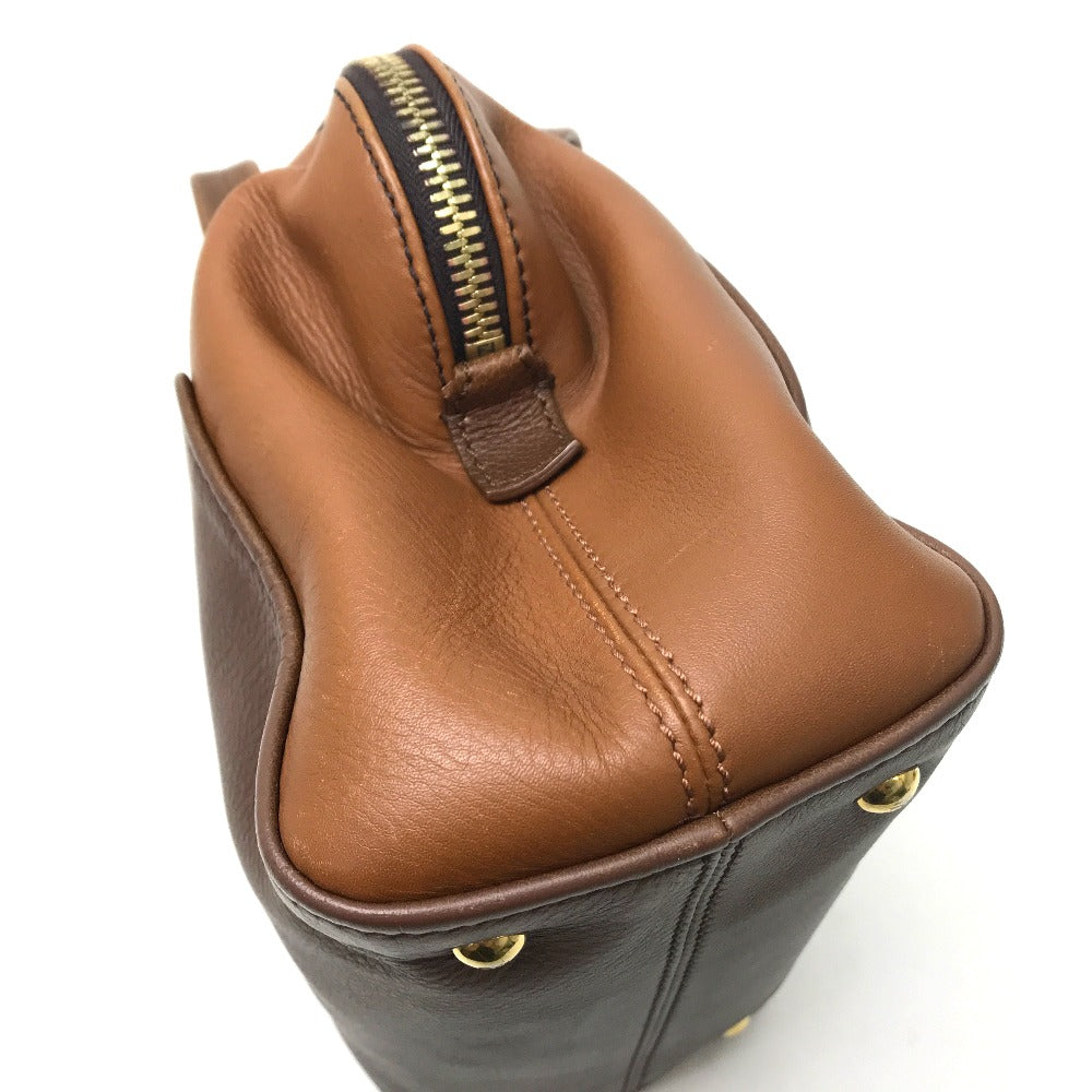 FENDI 8BL117 Chameleon Bag, 2-Way Shoulder/Handbag, Leather, Women's, Brown
