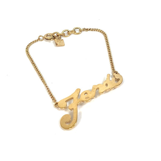 FENDI アクセサリー ブレスレット ロゴ ブレスレット メタル レディース ゴールド