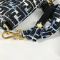 FENDI 8BR784 ジョシュアヴィーダス Joshua Vides コラボ ズッカ バゲット ミニ 2WAYバッグ 斜め掛け ポシェット ショルダーバッグ ナイロン ユニセックス ブルー