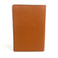 FENDI Logo Passport Cover Stationery Passport Case Leather Unisex Brown