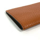 FENDI Logo Passport Cover Stationery Passport Case Leather Unisex Brown
