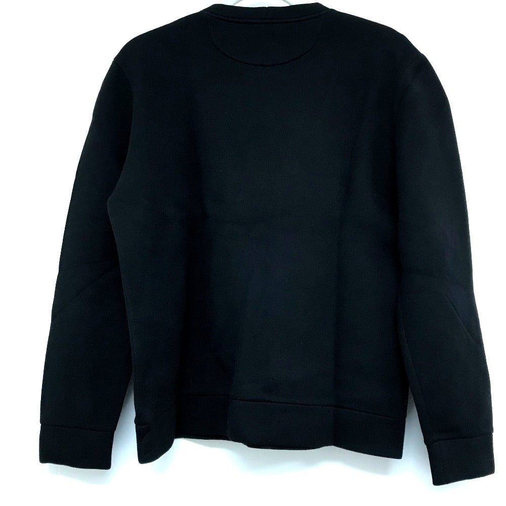 FENDI FY0812 Rubber Logo Sweatshirt, Rayon, Men's, Black