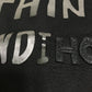 FENDI FY0812 Rubber Logo Sweatshirt, Rayon, Men's, Black