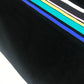 FENDI FY0936 Rainbow Logo Tops Apparel Short Sleeve Cotton T-Shirt Men's Black