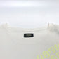 FENDI FY0894 FF Logo Apparel Tops Short Sleeve T-Shirt Cotton Men's White x Yellow