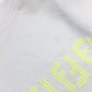 FENDI FY0894 FF Logo Apparel Tops Short Sleeve T-Shirt Cotton Men's White x Yellow