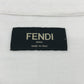 FENDI FY0894 FF Logo Apparel Tops Short Sleeve T-Shirt Cotton Men's White x Yellow