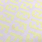FENDI FY0894 FF Logo Apparel Tops Short Sleeve T-Shirt Cotton Men's White x Yellow