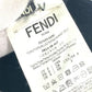 FENDI FS7034 ロゴ ストーン付き トップス 長袖 アパレル トレーナー コットン メンズ ブラック