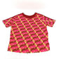 FENDI FS7137 ロゴ アパレル トップス 丸首 半袖Ｔシャツ コットン レディース レッド