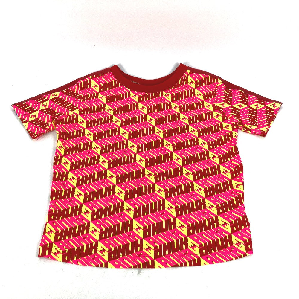 FENDI FS7137 ロゴ アパレル トップス 丸首 半袖Ｔシャツ コットン レディース レッド