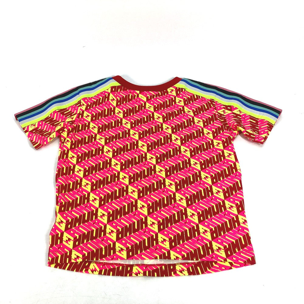 FENDI FS7137 ロゴ アパレル トップス 丸首 半袖Ｔシャツ コットン レディース レッド