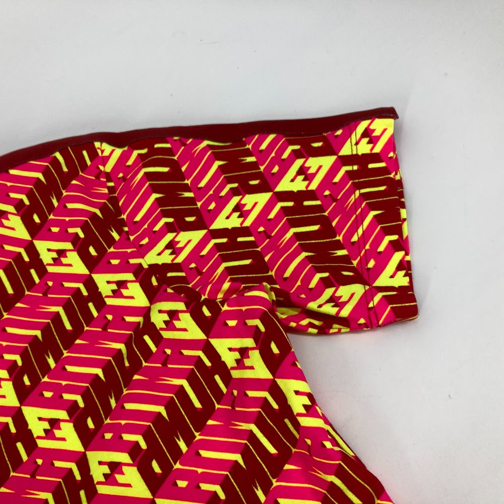 FENDI FS7137 ロゴ アパレル トップス 丸首 半袖Ｔシャツ コットン レディース レッド
