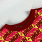 FENDI FS7137 ロゴ アパレル トップス 丸首 半袖Ｔシャツ コットン レディース レッド