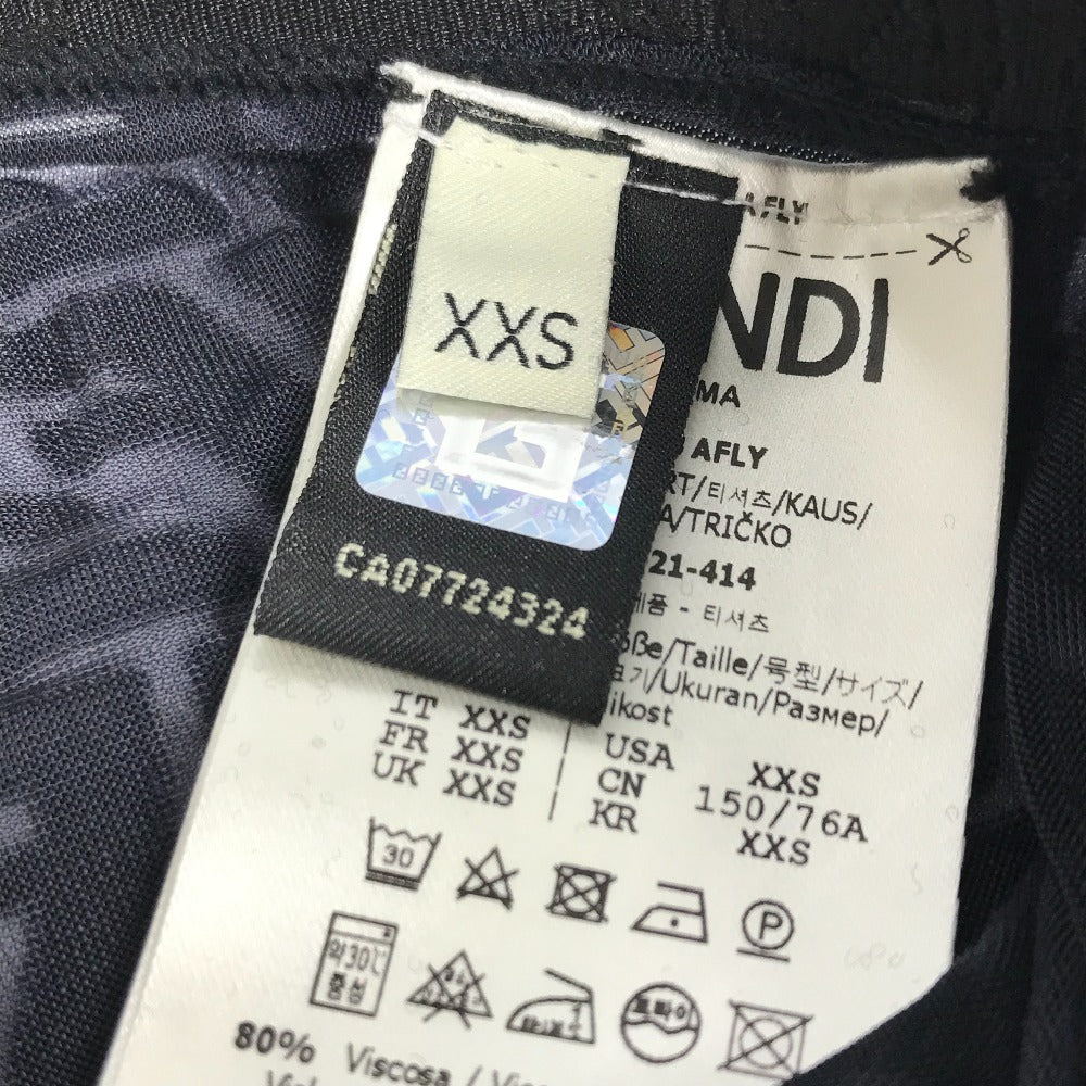 FENDI FE5073 下着 トップス アパレル ボトムス ロゴ フィッシュアイ アンダーウェア セット セットアップ レーヨン レディース ネイビー