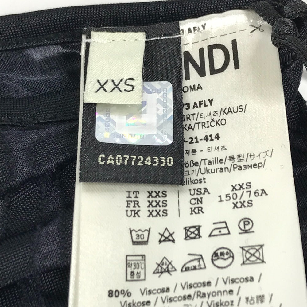 FENDI FE5073 下着 トップス アパレル ボトムス ロゴ フィッシュアイ アンダーウェア セット セットアップ レーヨン レディース ネイビー