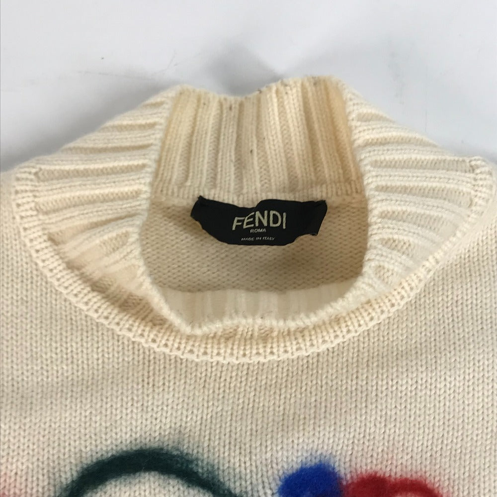 FENDI FVZ467 アパレル トップス セーター ロゴ 長袖 ニット ウール メンズ - brandshop-reference