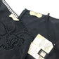 FENDI FD9361 レース アパレル ワンピース スカート ワンピース シルク レディース ブラック