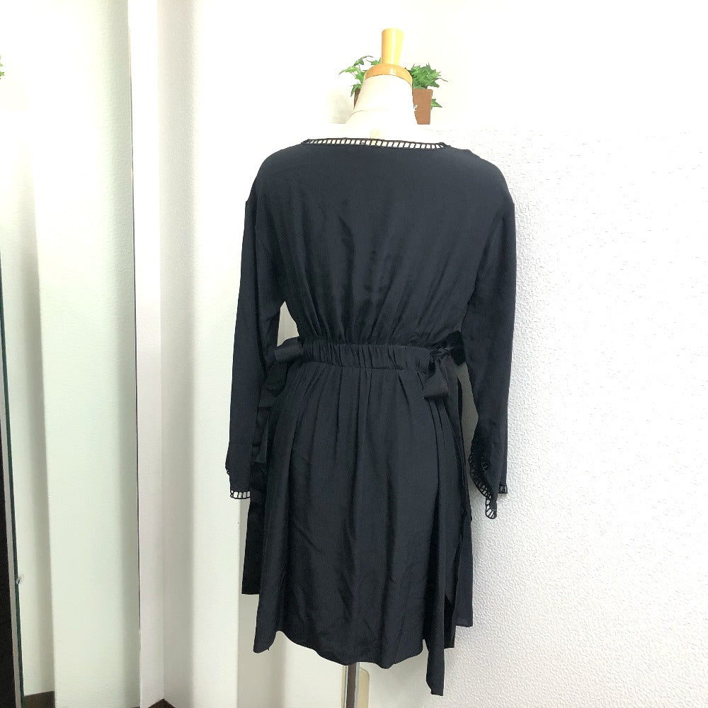 FENDI FD9361 レース アパレル ワンピース スカート ワンピース シルク レディース ブラック