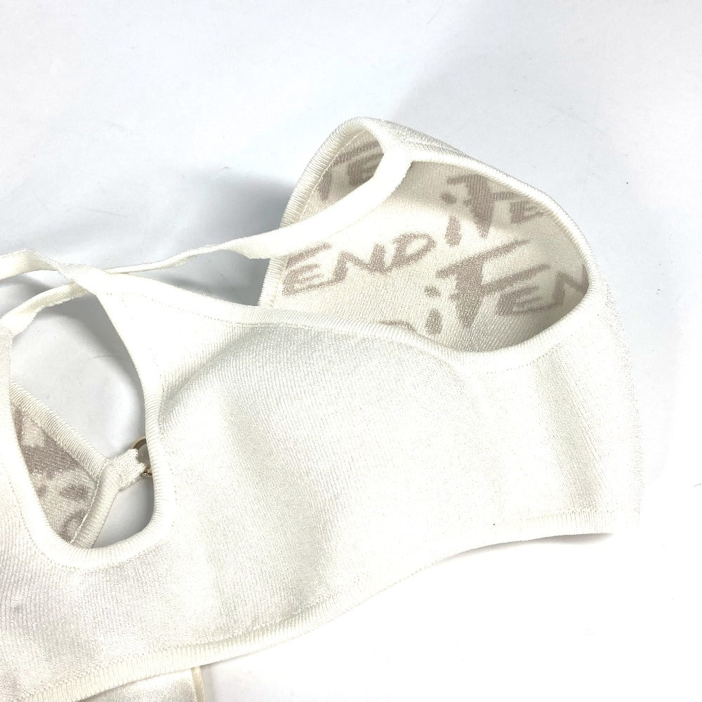 FENDI FXZ875 ブラジャー ブラトップ トップス アパレル トップスその他 レーヨン レディース ホワイト系